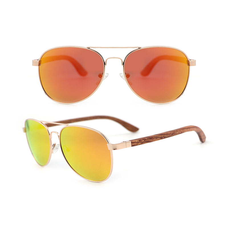 Wood Aviator Sunglasses 2.0